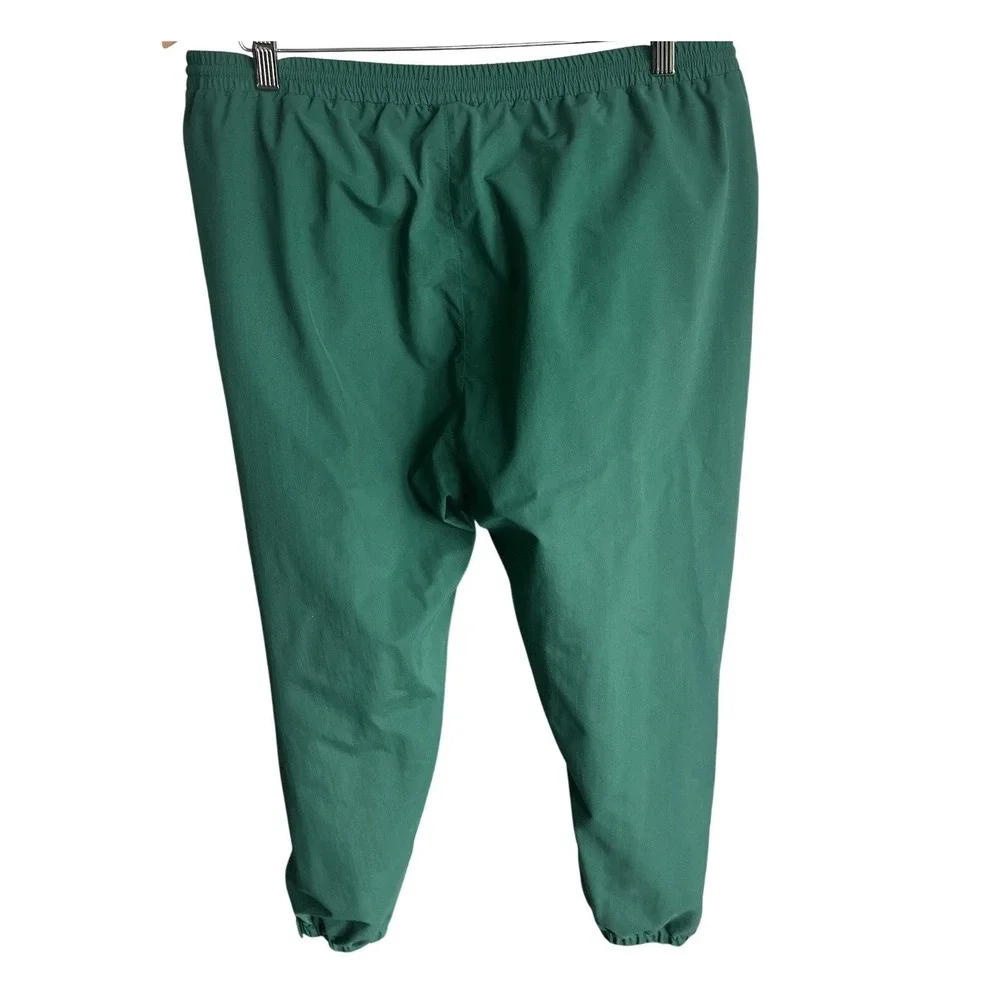 Vintage Eddie Bauer Track Pants Mens Large Waterproof Windbreaker Joggers Green